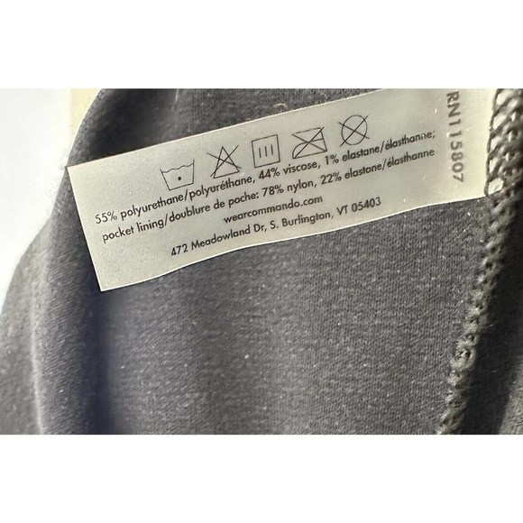 Commando Faux Leather Joggers Pants Pull on High Rise Women's Black Size L - Picture 7 of 7